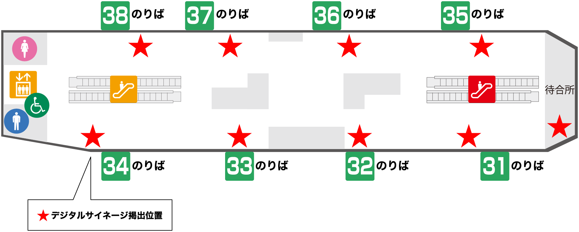 3F 高速バスのりば